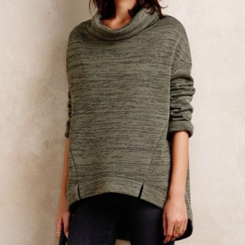 Anthro Sat Sun Oversized Spacedye Sweatshirt